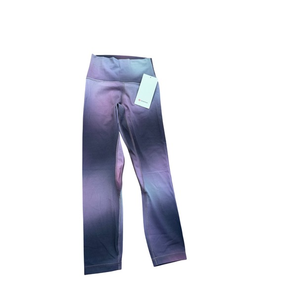 lululemon athletica Pants - Lululemon Align High Rise 23" Ombre Leggings Size 4 Purple Grey Yoga Athlesiure